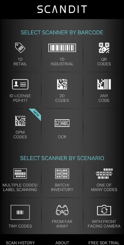 手机变扫码枪:最强条码解码器Scandit Demo 5.5.0.1