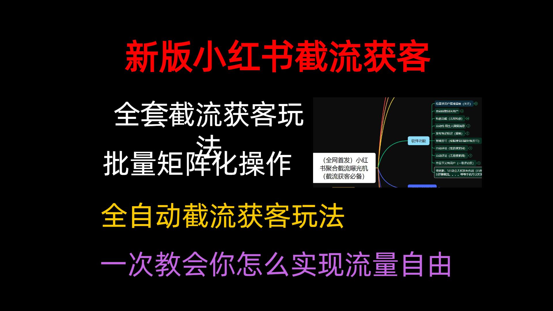 小红书聚合截流曝光炮机